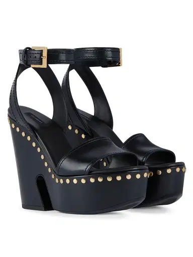 Givenchy Women's Clog Platform Sandals in Leather with Studs Detail - Black - Size 11 | Thumbnail 2 Givenchy Women's Clog Platform Sandals in Leather with Studs Detail - Black - Size 11 | Thumbnail 2