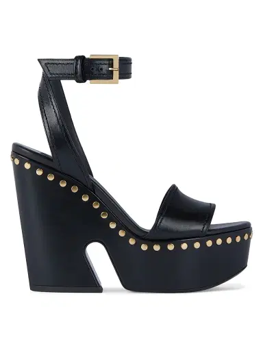 Givenchy Women's Clog Platform Sandals in Leather with Studs Detail - Black - Size 11 | Thumbnail 1 Givenchy Women's Clog Platform Sandals in Leather with Studs Detail - Black - Size 11 | Thumbnail 1