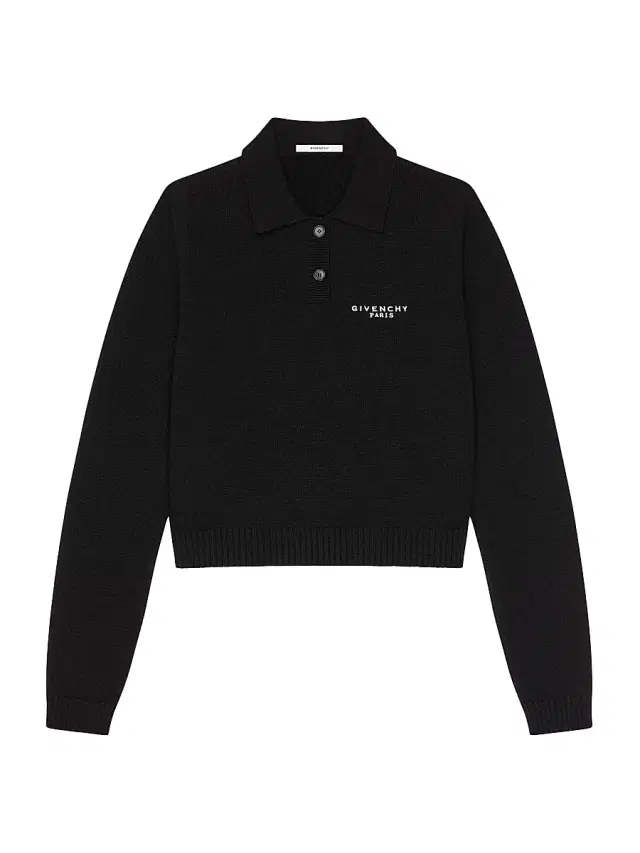 Givenchy Women's Polo Sweater in Wool and Cashmere - Black