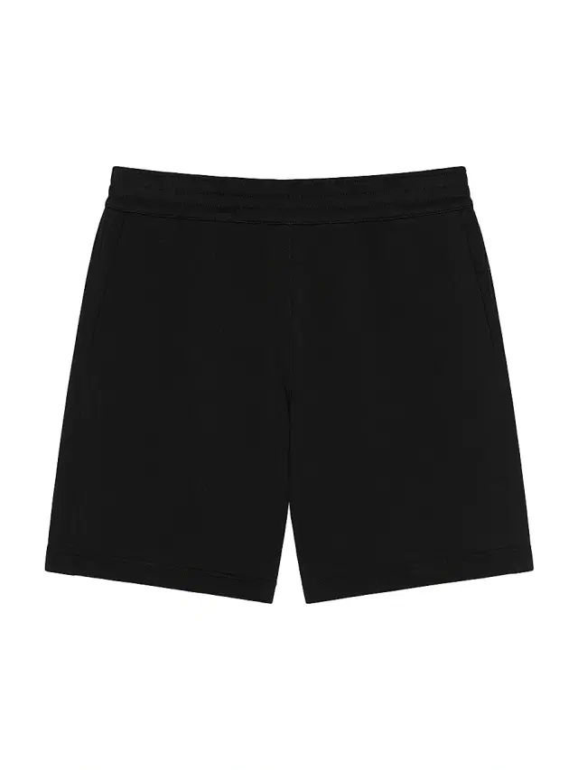 Givenchy Men's Bermuda Shorts in Fleece with Paris Gros Grain - Black