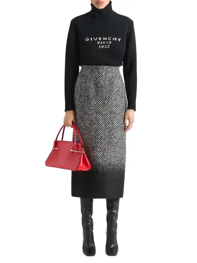 Givenchy Women's Turtleneck Sweater in Wool and Cashmere - Black | Thumbnail 2 Givenchy Women's Turtleneck Sweater in Wool and Cashmere - Black | Thumbnail 2