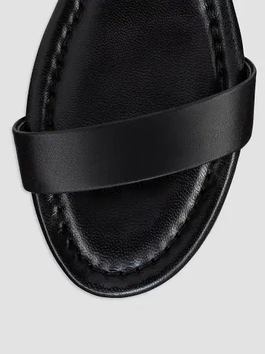Christian Louboutin Women's Sweet Jane Nappa Leather Flat Sandals - Black | Thumbnail 4