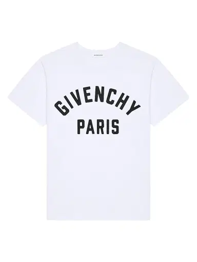 Givenchy Men's Paris T-Shirt in Cotton - White | Thumbnail 1 Givenchy Men's Paris T-Shirt in Cotton - White | Thumbnail 1