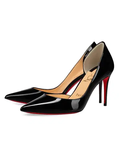 Christian Louboutin Women's Iriza 85MM Patent Leather Pumps - Black - Size 13 | Thumbnail 2 Christian Louboutin Women's Iriza 85MM Patent Leather Pumps - Black - Size 13 | Thumbnail 2