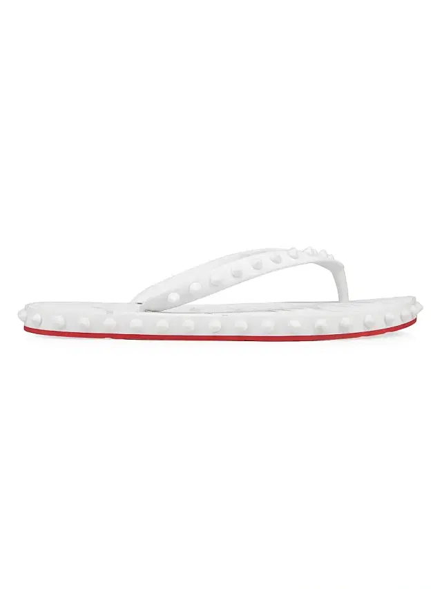 Christian Louboutin Women's Super Loubi Flip Flops - Bianco
