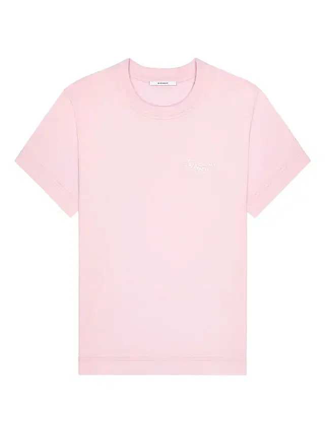 Women's T-Shirt in Cotton with Stamp Print - Light Pink