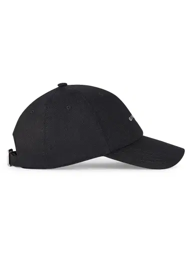 Givenchy Men's Paris Embroidered Cap in Cotton - Black | Thumbnail 2 Givenchy Men's Paris Embroidered Cap in Cotton - Black | Thumbnail 2