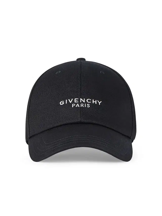 Men's Paris Embroidered Cap in Cotton - Black