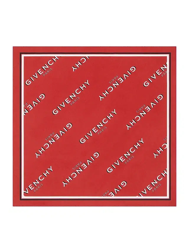 Men's Shadow Square in Silk - Red