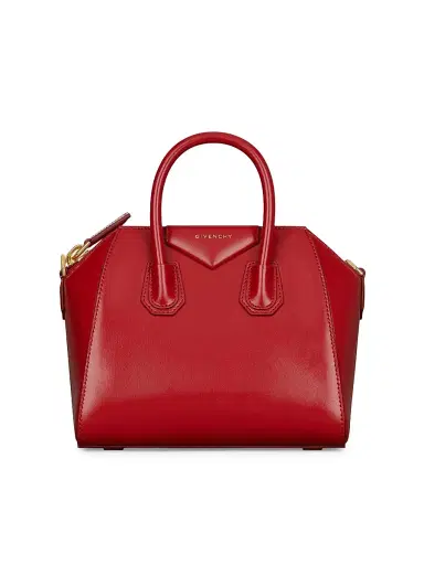 Givenchy Women's Mini Antigona Top Handle Bag in Box Leather | Thumbnail 1 Givenchy Women's Mini Antigona Top Handle Bag in Box Leather | Thumbnail 1