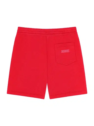 Givenchy Men's Bermuda Shorts in Fleece with Paris Gros Grain - Vermillon - Size XXL | Thumbnail 2 Givenchy Men's Bermuda Shorts in Fleece with Paris Gros Grain - Vermillon - Size XXL | Thumbnail 2