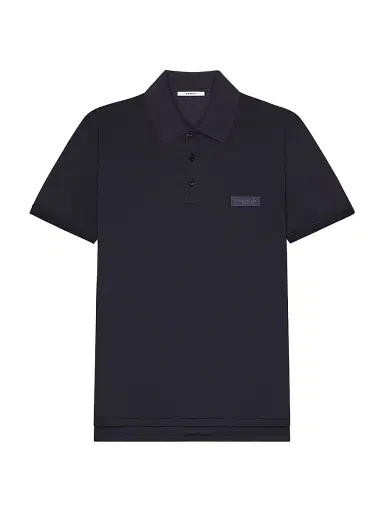 Givenchy Men's Polo in Cotton with Paris Gros Grain - Dark Navy - Size XXL | Thumbnail 1