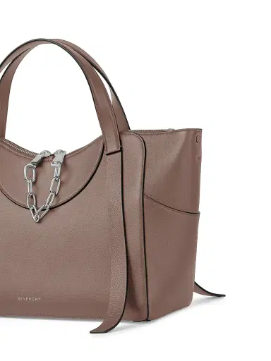 Givenchy Women's Medium The Snatch Top Handle Bag in Grained Leather - Taupe | Thumbnail 2