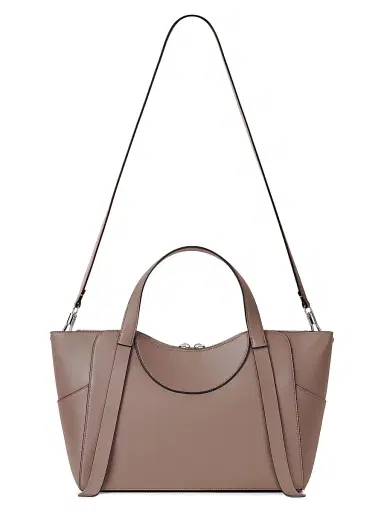 Givenchy Women's Medium The Snatch Top Handle Bag in Grained Leather - Taupe | Thumbnail 6