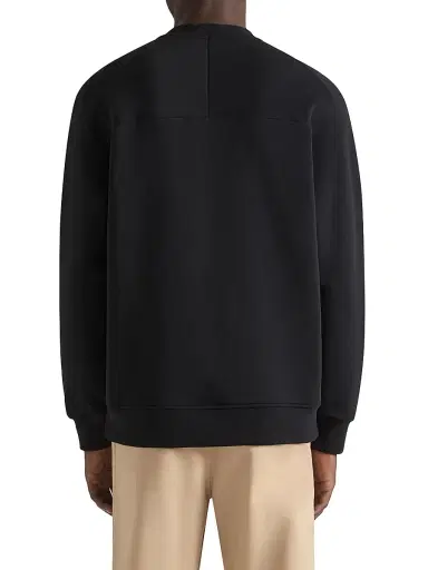 Givenchy Men's Sweatshirt in Fleece with Paris Gros Grain - Black - Size XXL | Thumbnail 3