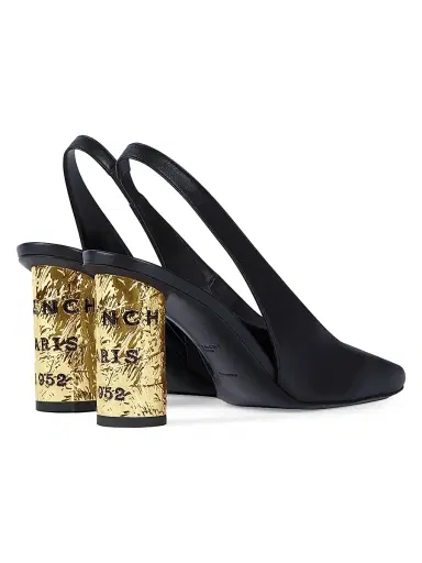 Givenchy Women's Tape Slingbacks in Leather - Black - Size 11 | Thumbnail 4 Givenchy Women's Tape Slingbacks in Leather - Black - Size 11 | Thumbnail 4