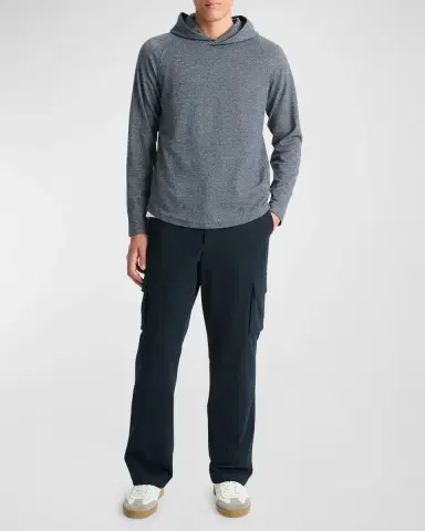 Vince Men's Broken Twill Pullover Hoodie | Thumbnail 2