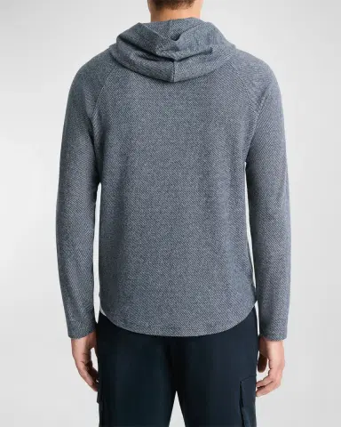 Vince Men's Broken Twill Pullover Hoodie | Thumbnail 3