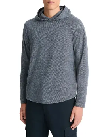 Vince Men's Broken Twill Pullover Hoodie | Thumbnail 1