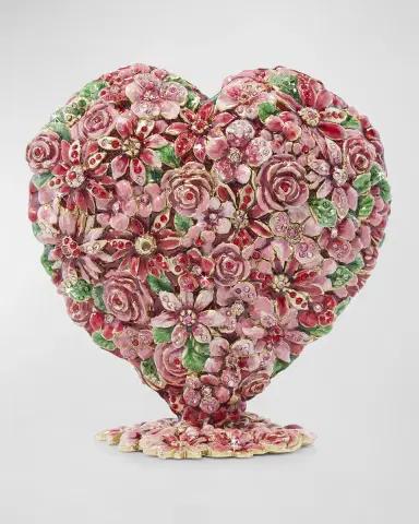 Jay Strongwater Floral Heart Objet | Thumbnail 2 Jay Strongwater Floral Heart Objet | Thumbnail 2