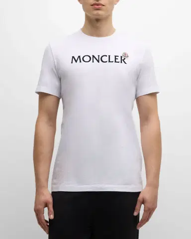 Moncler Men's Logo T-Shirt with Patch | Thumbnail 4 Moncler Men's Logo T-Shirt with Patch | Thumbnail 4
