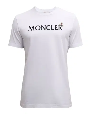 Moncler Men's Logo T-Shirt with Patch | Thumbnail 1 Moncler Men's Logo T-Shirt with Patch | Thumbnail 1