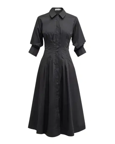 Simkhai Jazz Poplin Pintuck Midi Shirtdress | Thumbnail 1 Simkhai Jazz Poplin Pintuck Midi Shirtdress | Thumbnail 1