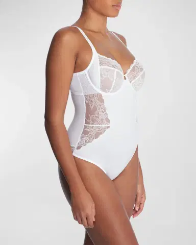 Natori Statement Sleeveless Lace Bodysuit | Thumbnail 2