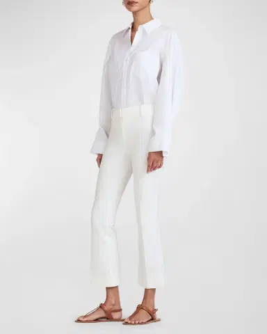 DEREK LAM 10 CROSBY Stretch-Cotton Cropped Flare Trousers | Thumbnail 2 DEREK LAM 10 CROSBY Stretch-Cotton Cropped Flare Trousers | Thumbnail 2