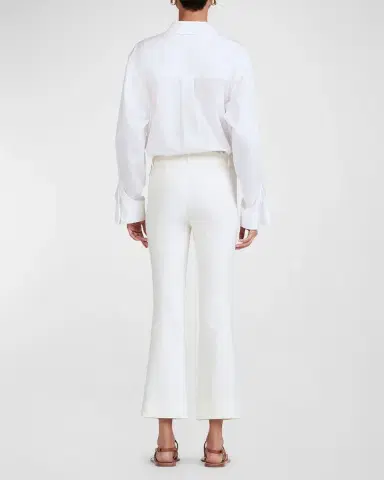 DEREK LAM 10 CROSBY Stretch-Cotton Cropped Flare Trousers | Thumbnail 3 DEREK LAM 10 CROSBY Stretch-Cotton Cropped Flare Trousers | Thumbnail 3