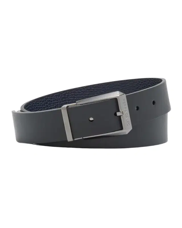 Ferragamo Men 's Double Adjustable Leather Belt