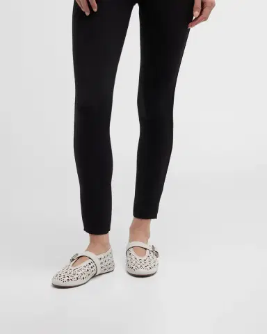 Alaïa Vienne Cutout Mary Jane Ballerina Flats | Thumbnail 2