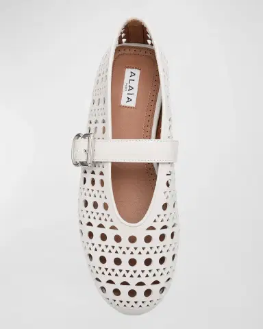 Alaïa Vienne Cutout Mary Jane Ballerina Flats | Thumbnail 5