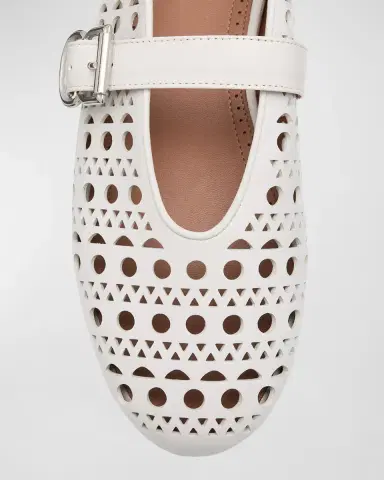 Alaïa Vienne Cutout Mary Jane Ballerina Flats | Thumbnail 6