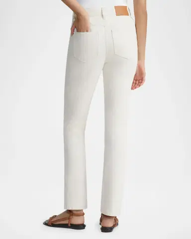 Lafayette 148 New York Cropped Straight-Leg Denim Jeans | Thumbnail 3