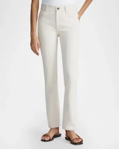 Lafayette 148 New York Cropped Straight-Leg Denim Jeans | Thumbnail 4