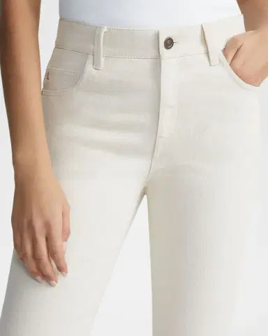 Lafayette 148 New York Cropped Straight-Leg Denim Jeans | Thumbnail 5