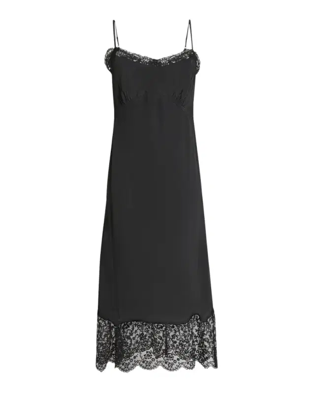 Simone Rocha Lace-Trim Slip Dress