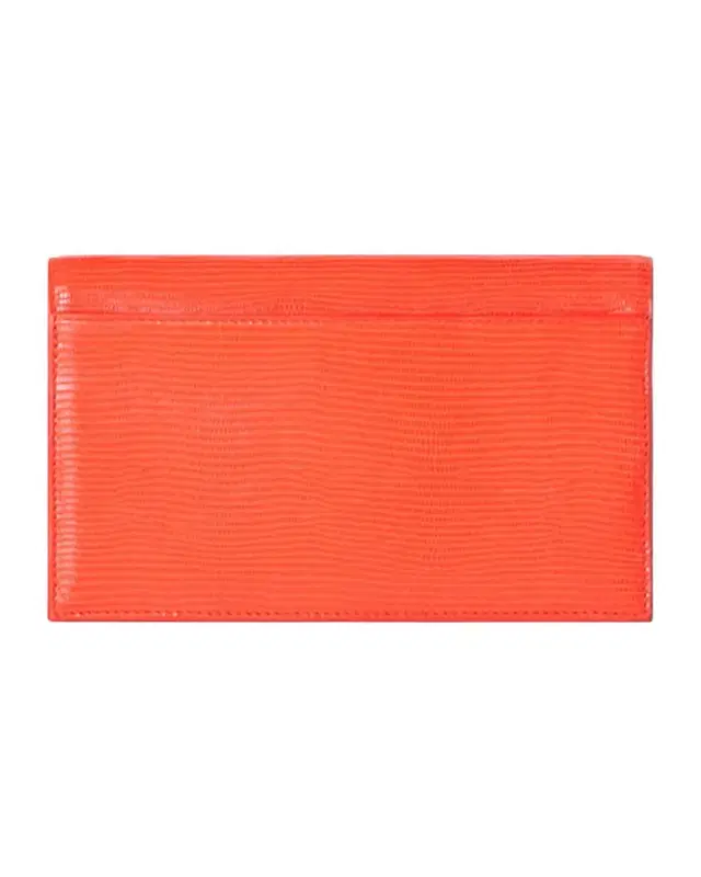 Akris Anouk Lizard-Print Clutch Bag w/ Chain