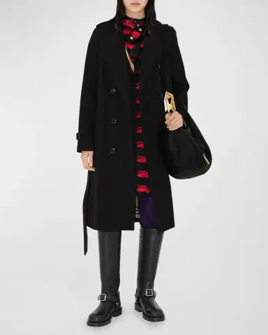 Burberry Kensington Organic Belted Double-Breasted Trench Coat | Thumbnail 2
