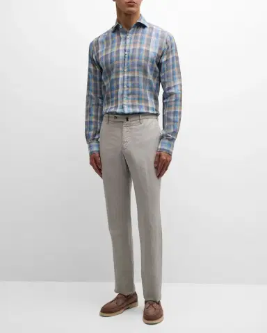 Incotex Men 's Chinolino Trousers | Thumbnail 2