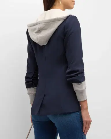 Cinq à Sept Hooded Khloe Jacket | Thumbnail 3 Cinq à Sept Hooded Khloe Jacket | Thumbnail 3