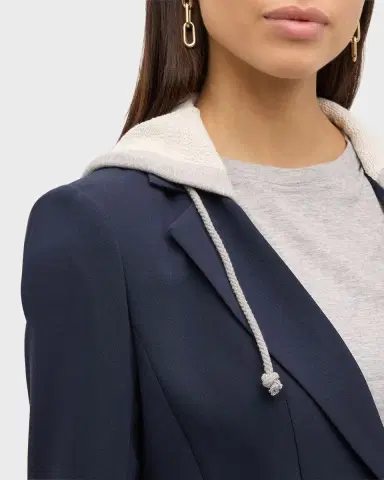 Cinq à Sept Hooded Khloe Jacket | Thumbnail 5 Cinq à Sept Hooded Khloe Jacket | Thumbnail 5