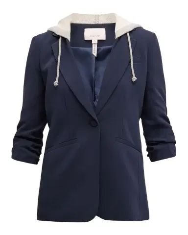 Cinq à Sept Hooded Khloe Jacket | Thumbnail 1 Cinq à Sept Hooded Khloe Jacket | Thumbnail 1