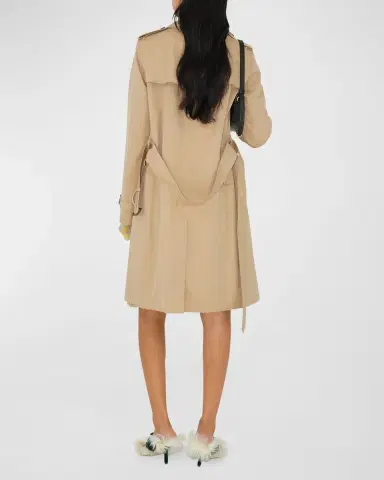 Burberry Kensington Organic Belted Double-Breasted Trench Coat | Thumbnail 4 Burberry Kensington Organic Belted Double-Breasted Trench Coat | Thumbnail 4