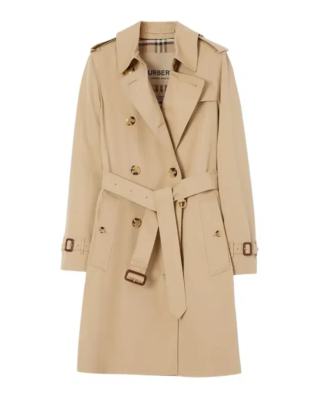Kensington Organic Belted Double-Breasted Trench Coat