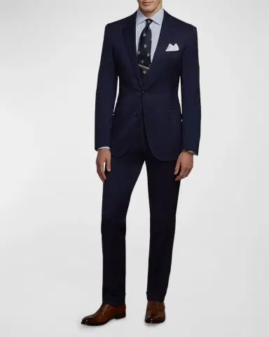 Ralph Lauren Purple Label Men's Gregory Hand-Tailored Wool Serge Suit | Thumbnail 2