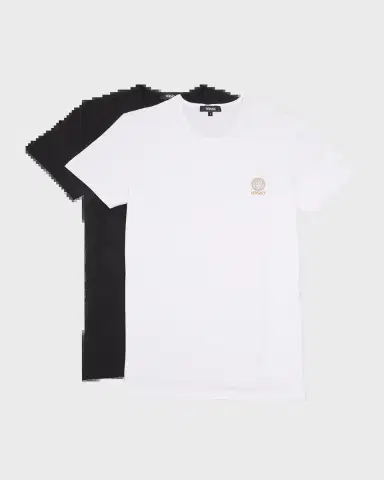 Versace Men's 2-Pack Cotton Logo T-Shirts | Thumbnail 3 Versace Men's 2-Pack Cotton Logo T-Shirts | Thumbnail 3