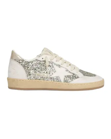 Golden Goose Ball Star Glitter Leather Low-Top Sneakers | Thumbnail 1
