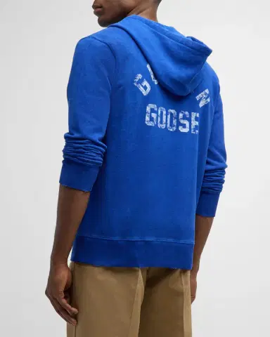 Golden Goose Men's Journey Logo Zip Hoodie | Thumbnail 3 Golden Goose Men's Journey Logo Zip Hoodie | Thumbnail 3